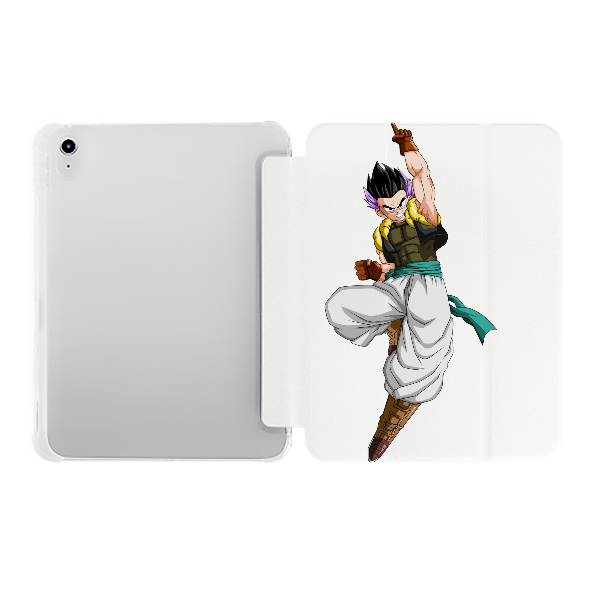 （画像用） ドラゴンボール 孫 悟飯（そんごはん）DRAGON BALL Son Gohan IPad ケース ペン収納付き 三つ折りスタンド PUレザー×シリコン 対応機種9.5/10.5/10.9インチ